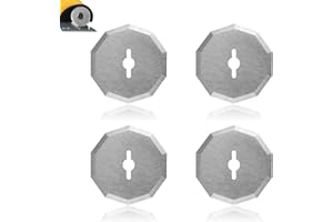 4pcs Rotary Cutter Blade, Replacement Fabric Blade Refill Quilting Tool Compatible with Worx WX082L 4V ZipSnip Cordless Elect