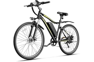 Electric Bike for Adults, 750W Peak Motor, 40 Miles Range, 22MPH Top Speed, 480Wh Removable Battery, 27.5" Tires, 7-Speed, Fr