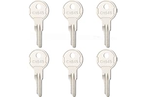 TECREDDY CH545 Key, CH545 Replacement Keys for UWS, Buyers Products, Dee Zee, Delta, Weatherguard, Kobalt Truck Tool Box Locks, 6-Pack
