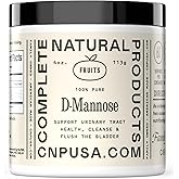 D Mannose Powder Supplement 4oz - D Mannose for UTI Support, Pure D-Mannose Powder for Bladder Urinary Tract Health, Easy Mix Concentrate, No Fillers, Non GMO Gluten Free, Kosher Certified Made USA