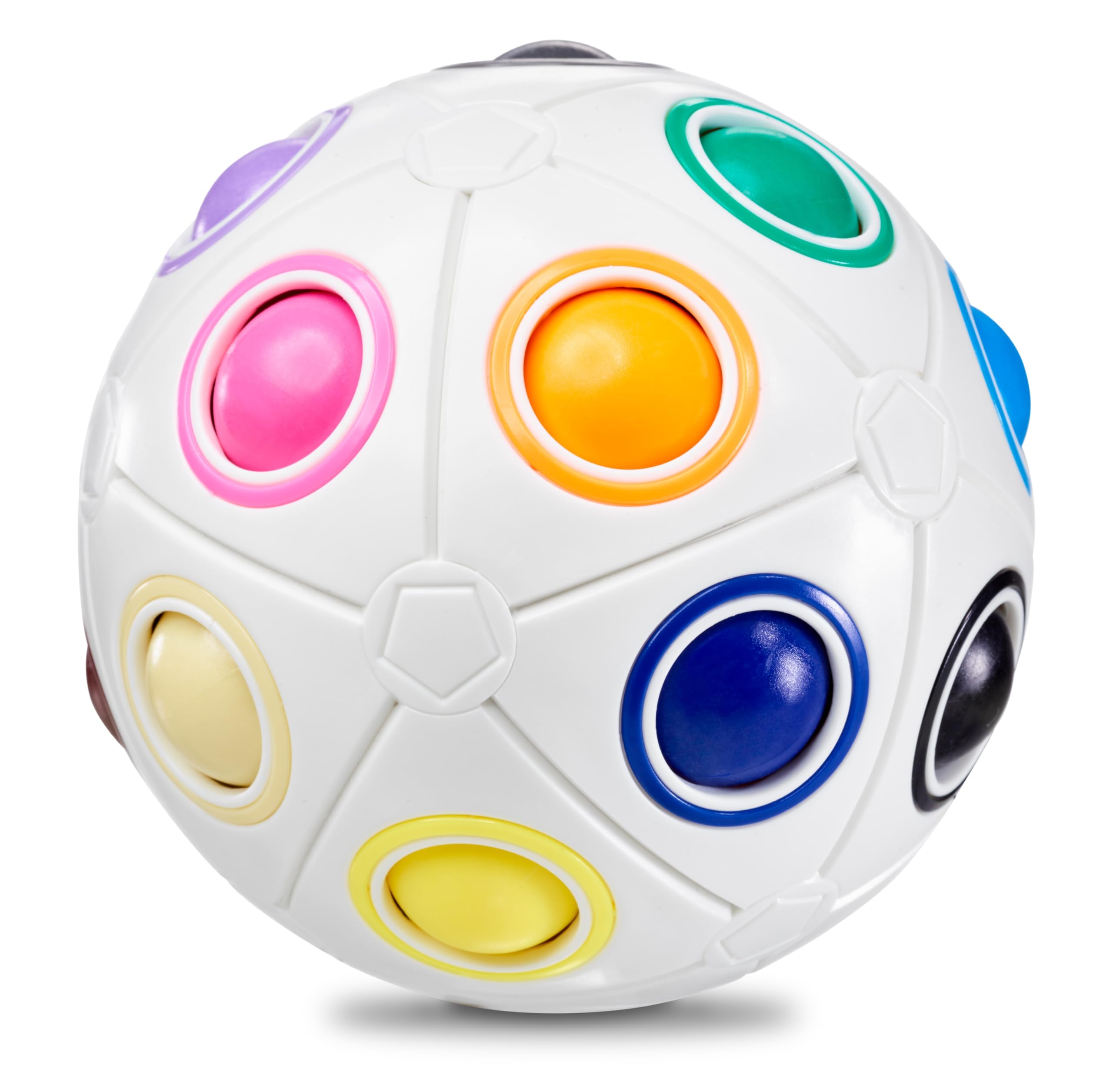 CUBIDI® - Big Rainbow Ball - Fascinating Brain Teasers and Fidget Toys - for Adults and Children for Boys and Girls