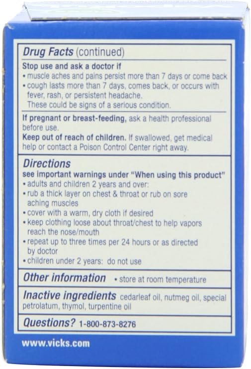 Amazon Com Vicks Vaporub Jar Size 3 53 Ounces Health Personal Care