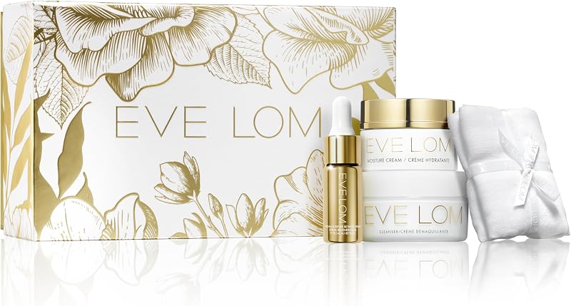 EVE LOM Radiant Renewal Ritual Set Cleanser Hydrates Plumps Smooths Fine Lines