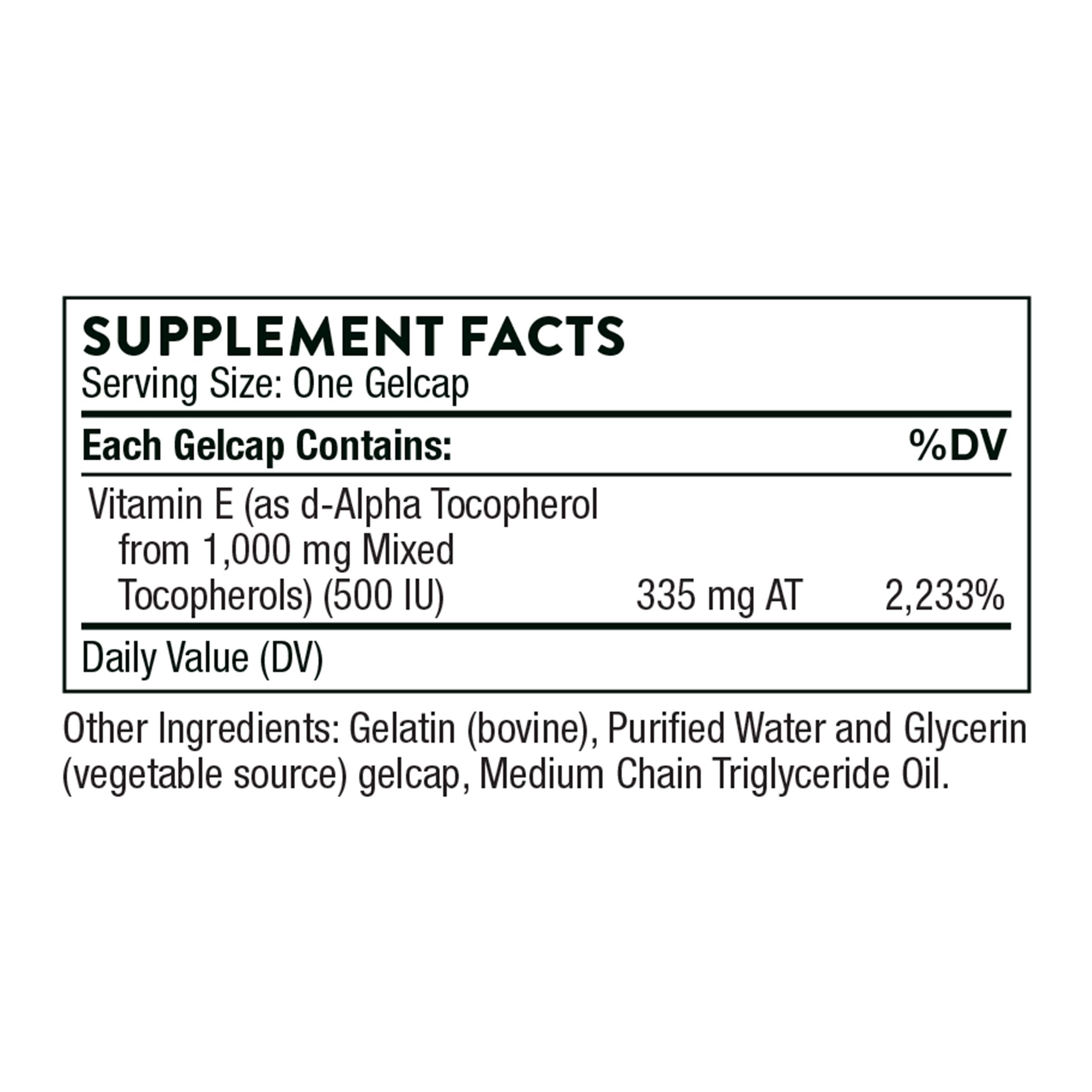 THORNE - Ultimate-E - Contains All of The Natural Forms of Vitamin E - 60 Gelcaps