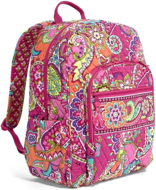 Vera Bradley Campus Backpack (Pink Swirls) Shoes