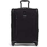 TUMI - Aerotour 4 Wheel Expandable Luggage - Men's and Women's Lightweight Business and Leisure Travel Suitcase - 21.75" Continental Expandable Carry-On, Black