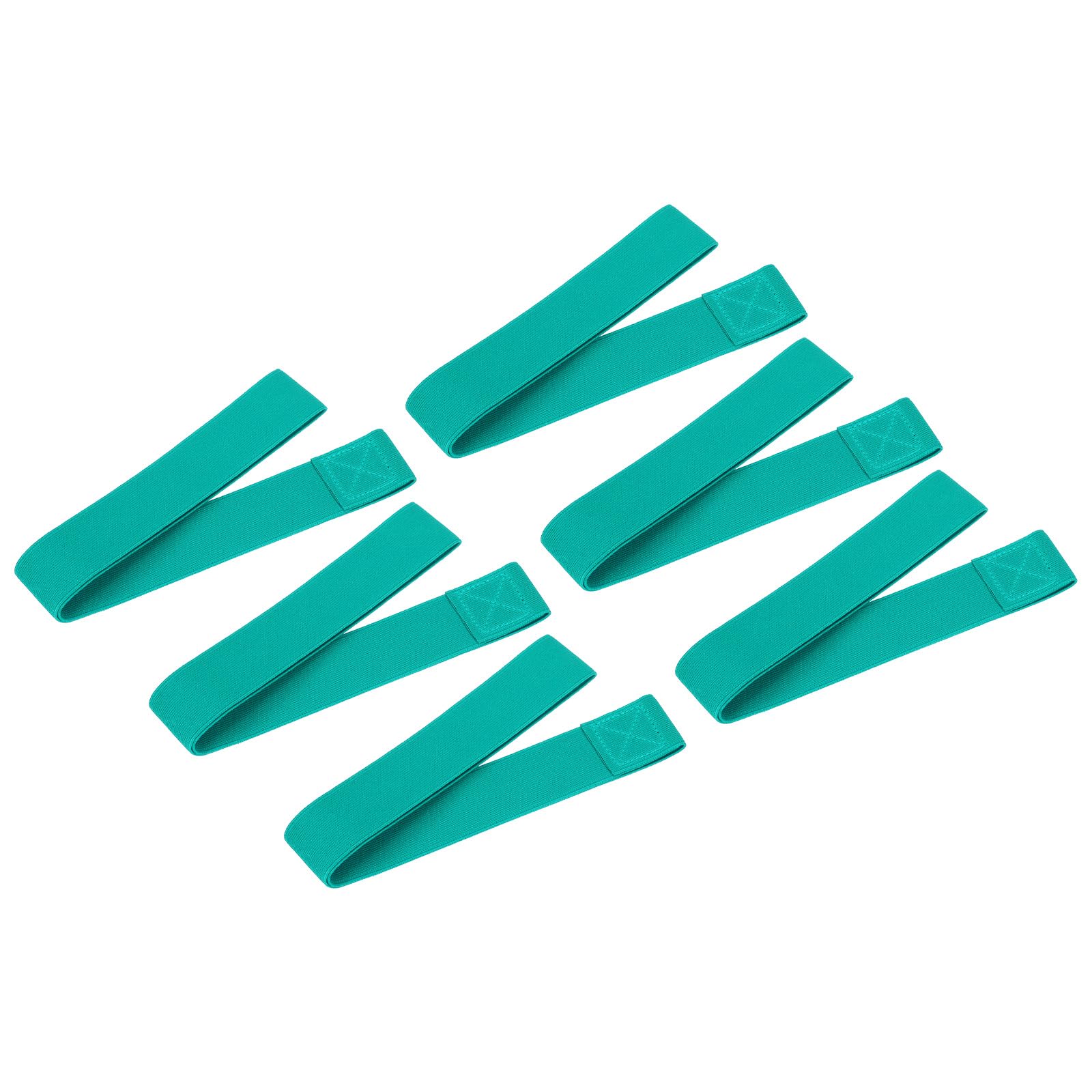 PATIKIL Towel Bands, 6 Pack Stretchable Towel Clips Cruise Essentials Windproof Beach Towel Straps for Beach Cruise Pool Chairs, Green