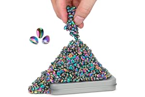 GIMOBOTE Original 500+ Ferrite Putty Colorful, Fidget Toy Ferrite Rocks for Stress Relief, Sensory Toy for Adults & Teens 14+, Ferrite Stone Fidget Present for Office Holiday Stocking Stuffer