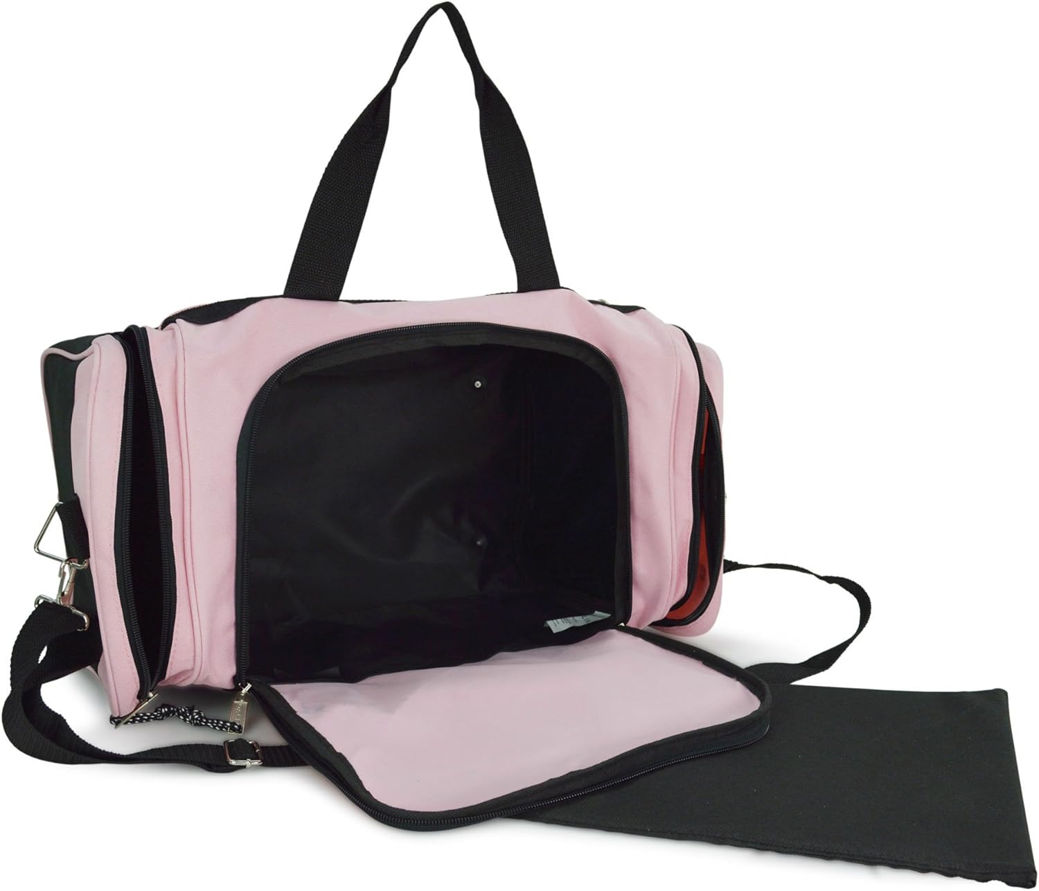  | DALIX 21" Blank Sports Duffle Bag Gym Bag Travel Duffel with Adjustable Strap in Pink | Travel Duffels
