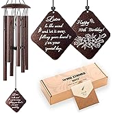 Doopeer 70th Birthday Gifts for Women, 32” Wind Chimes 70 Year Old Birthday Gifts for Mom Grandma Wife