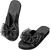GORGLITTER Women's Beach Bow Flat Sandals Flip Flops Cute Trendy Vacation Round Open Toe Thong Slide Sandals Shoes Fashion 2026
