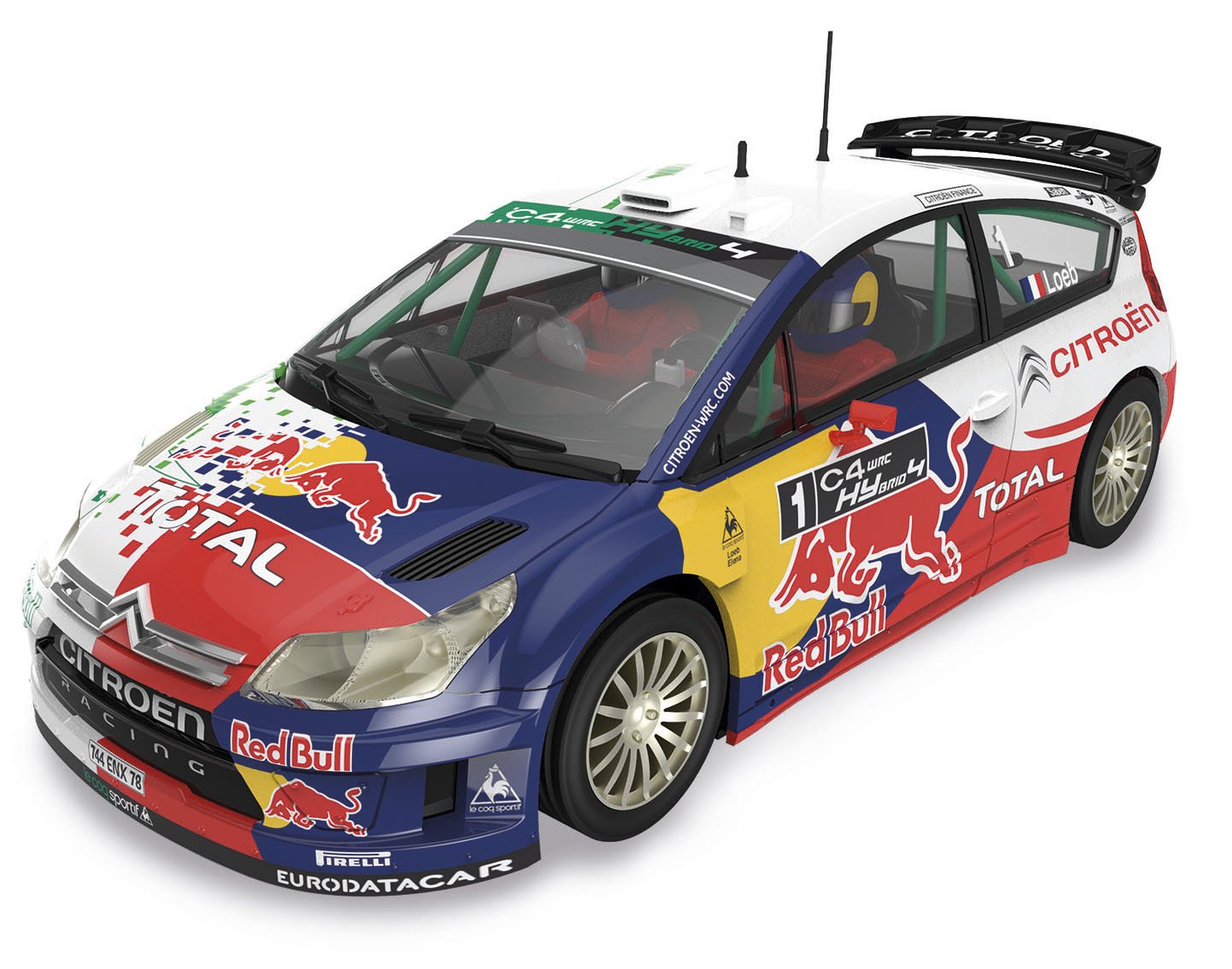 Scalextric Original Citroën C WRC Hybrid Loeb coche slot analógico AS