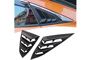 LONGKEES Window Louvers for 2016 2017 2018 2019 2020 2021 Civic-Matte Black