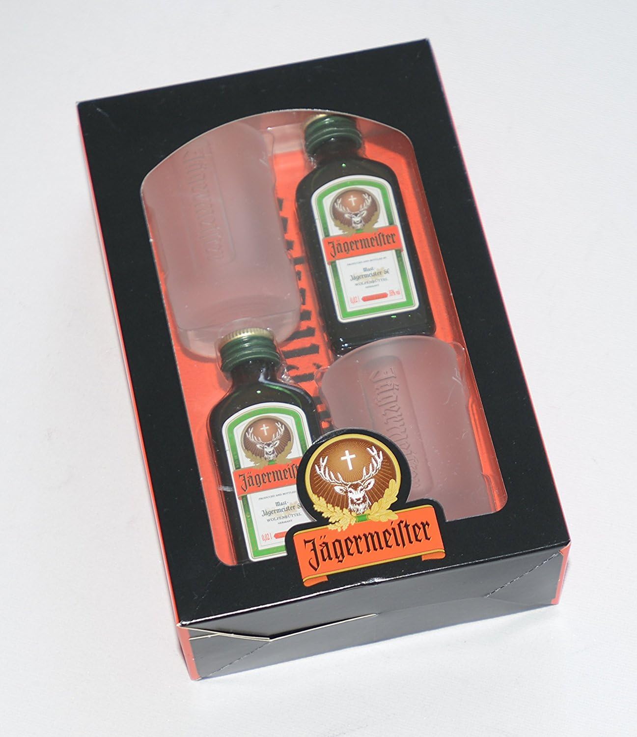 Jagermeister Gift Set Containing 2 x 2cl Jagermeister & 2