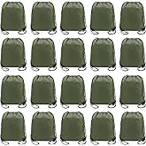 BeeGreen Drawstring Backpack Bags 20,30,50 Packs Reflective String Bags for Gym Sport Trip Cinch Sack DIY for Women Men