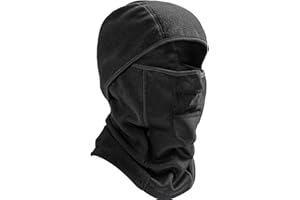 Balaclava Face Mask Men Women - Breathable Polar Fleece Windproof Hat Neckband Integrated Face Cover Cold Weather Ski Cycling