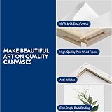 H&S Set of 4 Blank Canvas Frames 20x30 cm & 30x40 cm Triple Primed view 2