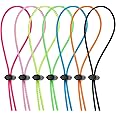 Frienda 14 Sets Bungee Cord Strap Kit, Includes 14 Pieces Adjustable Swimming Goggle Straps Replacement Bungee Straps, 14 Pieces Cord Lock Clamps for Swimming Goggles, Universal Size