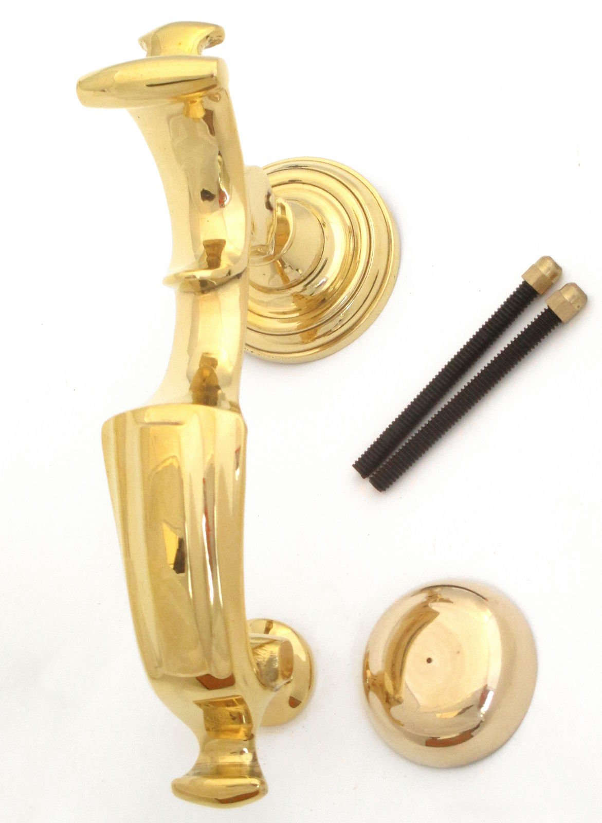 Castelion® Small Solid Brass Doctors Door Knocker | High Quality | Traditional Door Knocker for Front Door (8" / 20cm) | Home Accessories