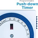Status Timer Switch Square 24 Hour Segment UK Plug S24HRSQT4 Mechanical view 2