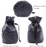 Haxtec Standing Dragon Eye Dice Bag Blue L Brand New view 4