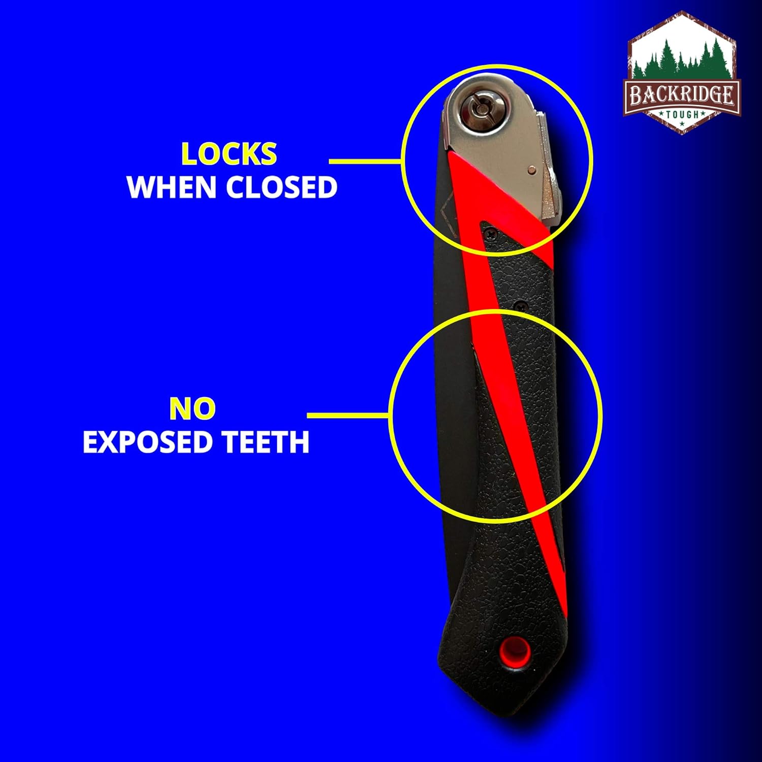 Folding Saw - Great for Camping, Survival, Backpacking, Tree Trimming, Pruning - Portable, Foldable Hand Tool - Triple-Cut Razor-Sharp Teeth - Anti-slip Handle - SK5 Steel Teflon Coated 8 Inch Blade: Home Improvement