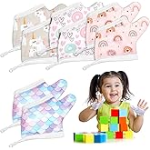 Seematn 4 Pairs Thumb Sucking Stop for Kids, 3-6 Years, Unicorn | Breathable Thumb Suck Guard for Baby Toddler, Stop Sucking Fingers Nail Biting Gloves
