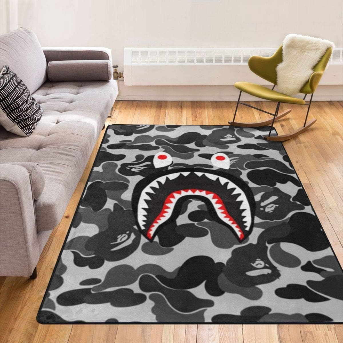 Ba-pe Shark Face Cool Camo Modern Area 