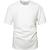 VEIISAR Men's Heavy Weight Crew Neck T-Shirt Mens Premium Cotton Tee - Pre Shrunk S-3XL