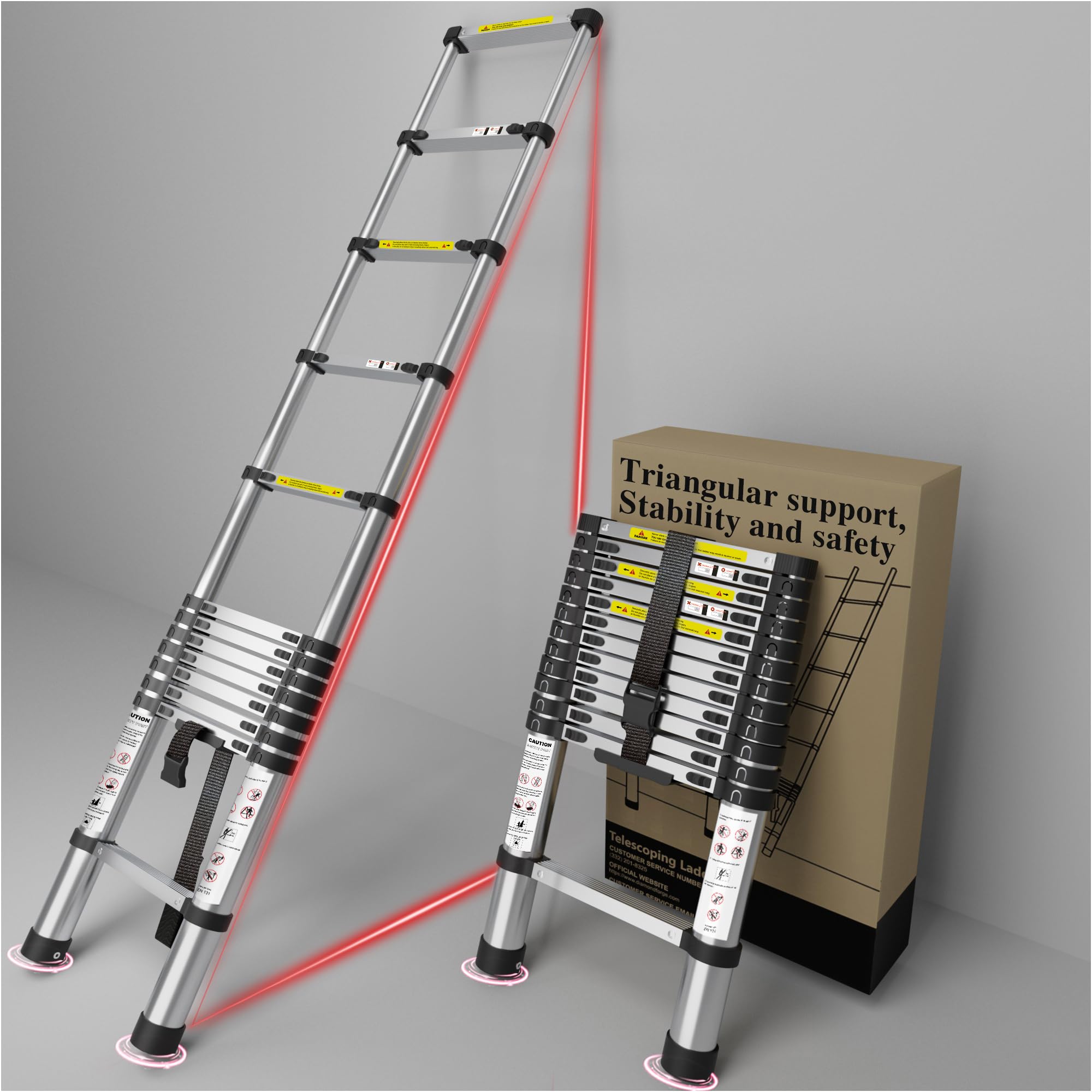 Telescoping Ladder Extension Telescopic Collapsible