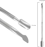 ARMIZ Cuticle Pusher Stainless Steel Dual Head Nail Scraper Gel Remover Tool view 2