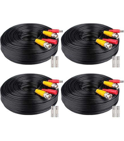 RG59 Siamese Power And Video Cable Assembly – 25 Feet Black