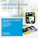 HP 62XL Original Black Ink Cartridge Pigment High Yield Envy 5640 view 2