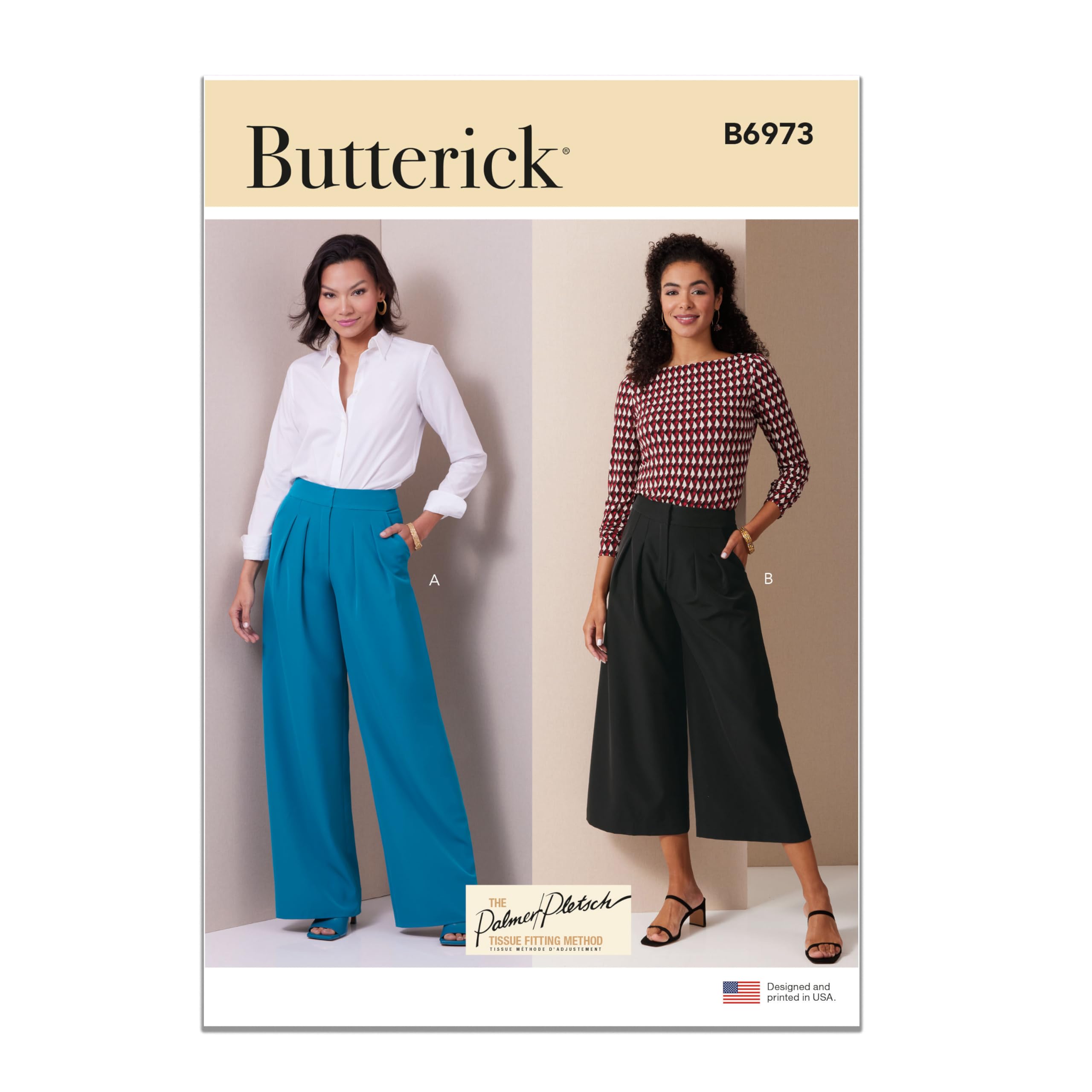 BUTTERICK B6973K5 Misses' Pants by Palmer/Pletsch K5 (8-10-12-14-16)