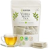 Blentolia Yerba Mate Tea – 100% Pure Mate Leaves – Natural Energy Booster & Antioxidants – 30 Eco-Friendly Tea Bags – Caffeine-Rich Herbal Tea