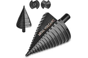 OXMUL Large Step Drill Bit(Pro),16Holes 2", High Speed Steel, Drill Bit Set Duty for Metal, Wood,Plastic Tri-Shank. 2Pro