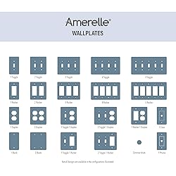 Amerelle 4052TDW Elly Wallplate, 1 Toggle / 1