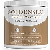 iVitamins Golden Seal Powder - Golden Seal Powder for Sinus - Goldenseal - Echinacea Goldenseal - Goldenseal Root - Golden Seal - Goldenseal Root Powder Organic - 1,000mg per Serving - 115 Servings