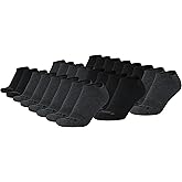 AND1 Men's Athletic Socks - Cushion Comfort No Show Socks (24 Pack)