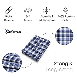 Pico Textiles 1 Yard Blue Tartan Plaid Flannel