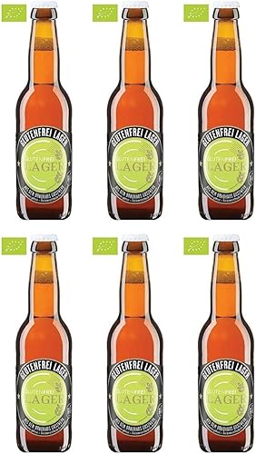 Amazon Co Jp オーガニックビール グルテンフリーラガー 330ml X 6本 ヨーロッパ有機認定ビール 遺伝子組み換え無しの原材料を使用して醸造した切れ味の良い美味しいビール 食品 飲料 お酒