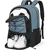 Goloni Soccer Bag, Basketball Bag with Ball Compartment & Shoe Compartment,Large Soccer Backpack for Basketball,Gym，Football