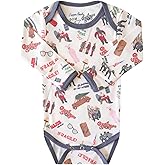 Copper Pearl Long Sleeve Bodysuit Baby: Ultra Soft Baby for Newborns, Boys, and Girls - Stylish, Comfortable, Overlap Shoulders, Premium Knit Fabric - 3-6 Months, A Christmas Story