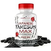 Takesumi Activated Charcoal Capsules 2500MG - Pure Activated Charcoal Supplement from Bamboo for Max Absorption, Detox & Gut Nutrition - 120 Vegetarian Capsules by Powered X Plants