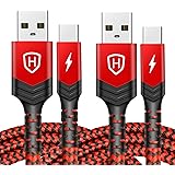 USB Type C Cable 10ft 2pack, for Samsung Phone Charger Fast Charging Cord USB C Cable Long Android Cable for Samsung S20/S10/