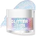 BestLand Holographic Body Glitter Gel - Cosmetic-Grade, Color Changing Halloween Glitter Makeup for Face, Body, and Hair, Safe and Easy to Use, Perfect for Festivals Parties (01 Golden Mirage)