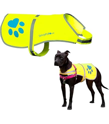 Tick Collar For Dogs SafetyPUP XD - Reflective Dog Vest. Hi