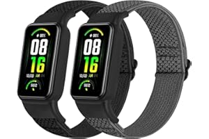 TumpCez Solo Loop Elastic Nylon Bands Only Compatible with Amazfit Band 7 Straps,Soft Adjustable Stretchy Sport Replacement Strap for Amazfit Band 7 for Men Women