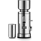Aarke Coffee Grinder - Stainless Steel with Adjustable Grind Size Dial | Electric Coffee Bean Grinder, Large Capacity Hopper