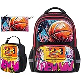 Neramty School Backpack for Boys, Basketball Backpack for Kid Backpack Suitable for 6-18 Kid, for Children Teens Elementary Middle School Bookbag Travel Back.
